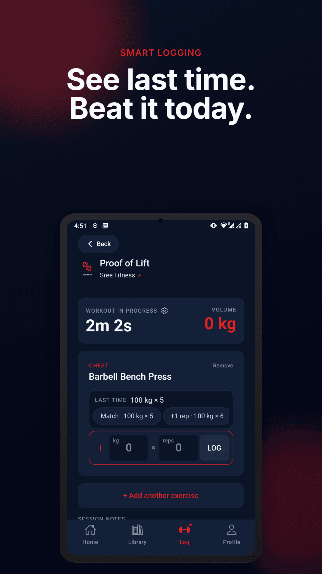 Proof of Lift: Workout screenshot 3