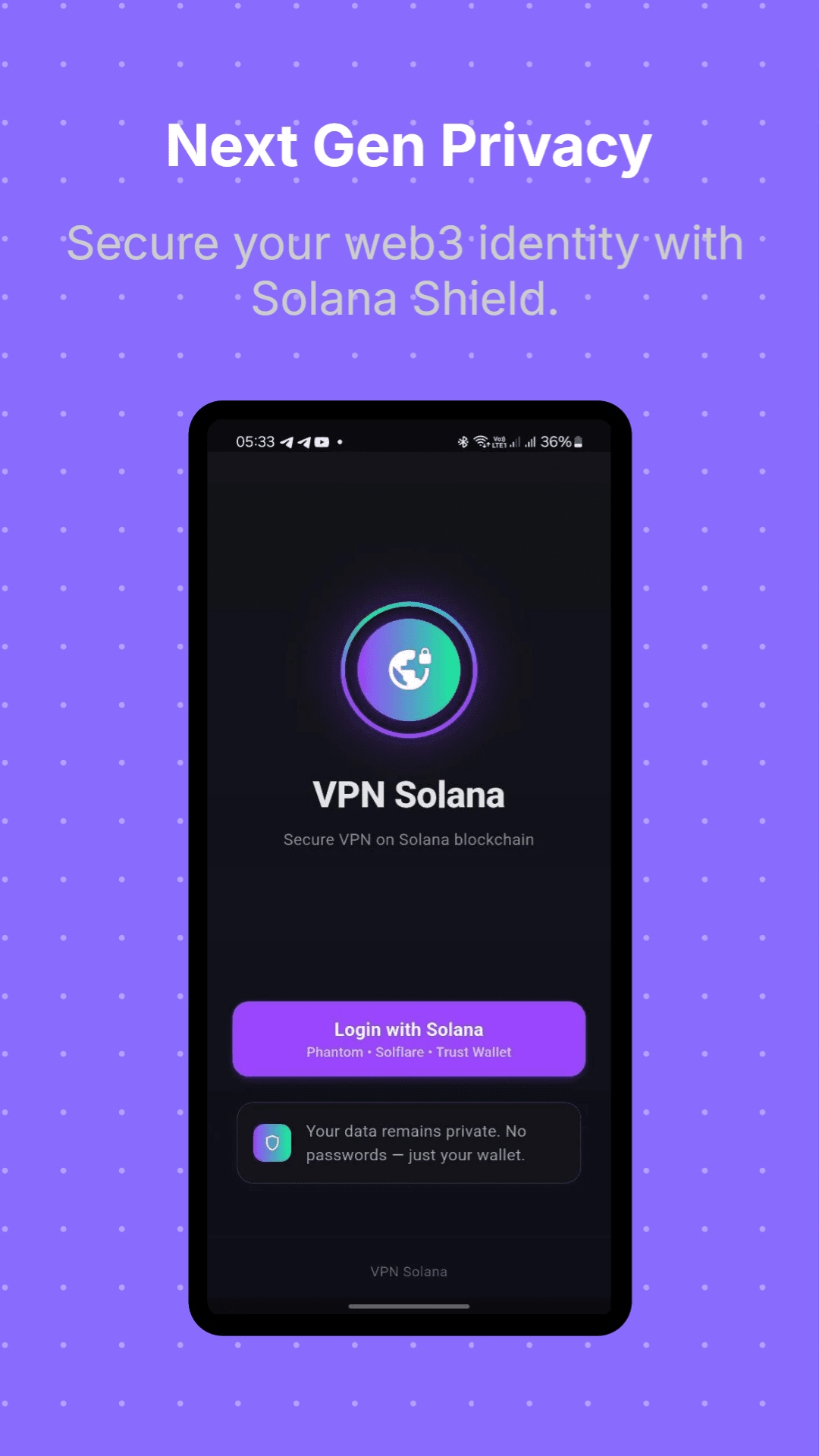 Solana Shield VPN screenshot 1