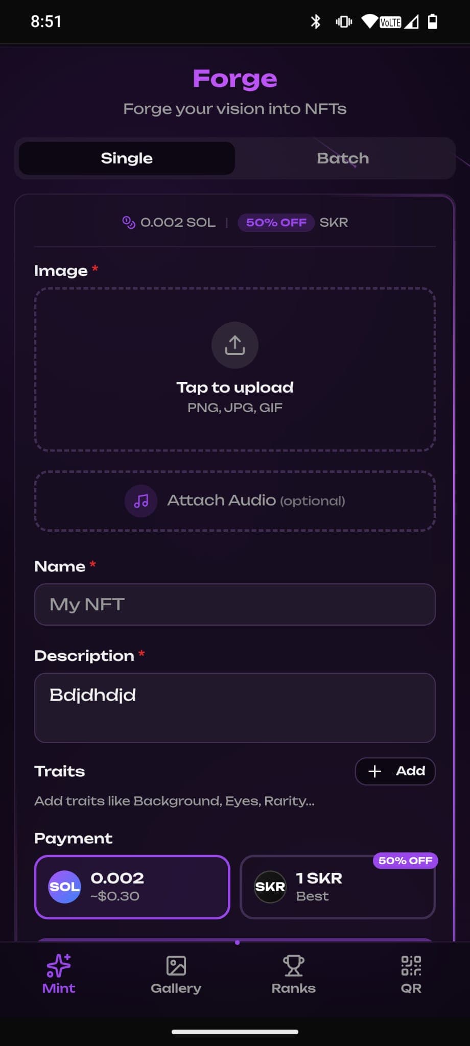 Forge NFT Engine screenshot 1