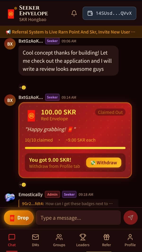 Seeker Envelope screenshot 1