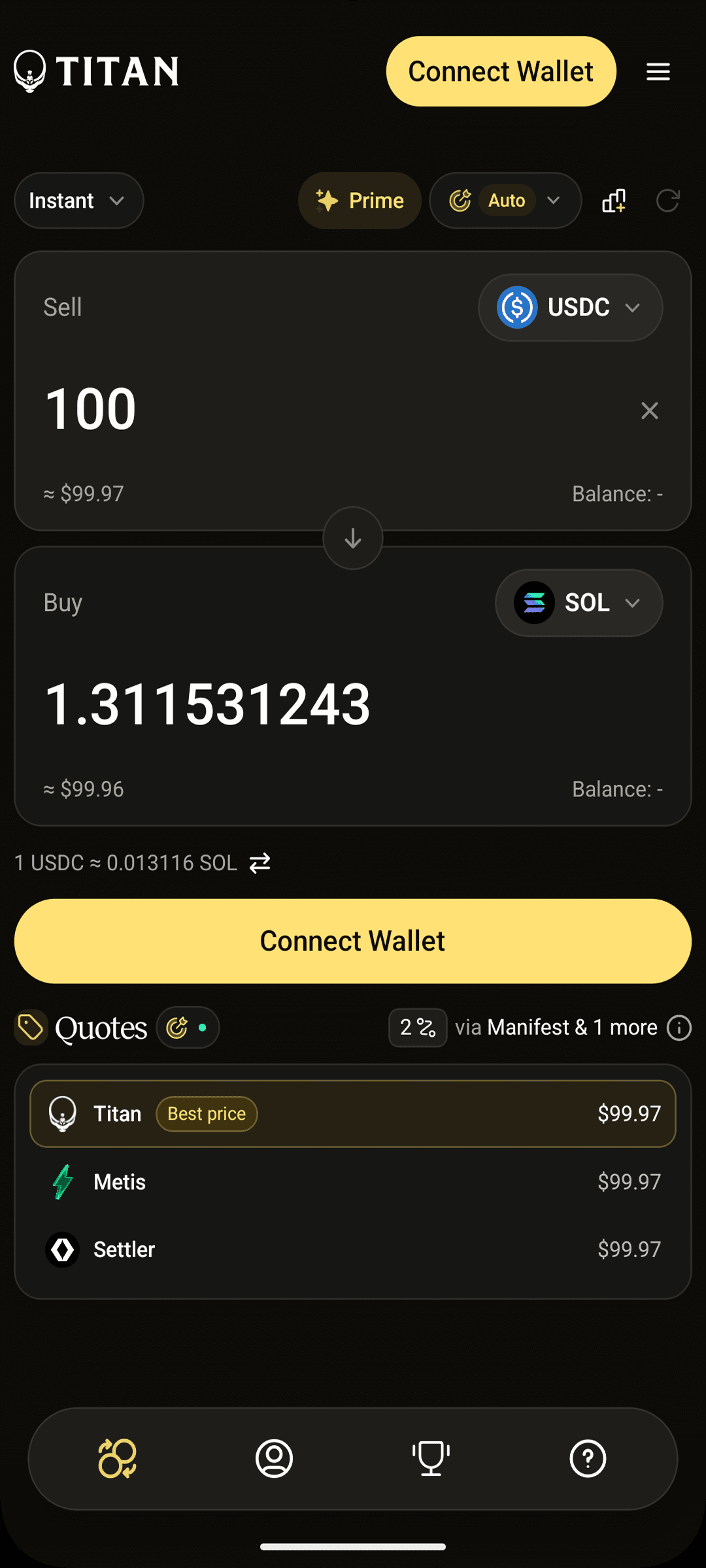 Titan Exchange screenshot 3