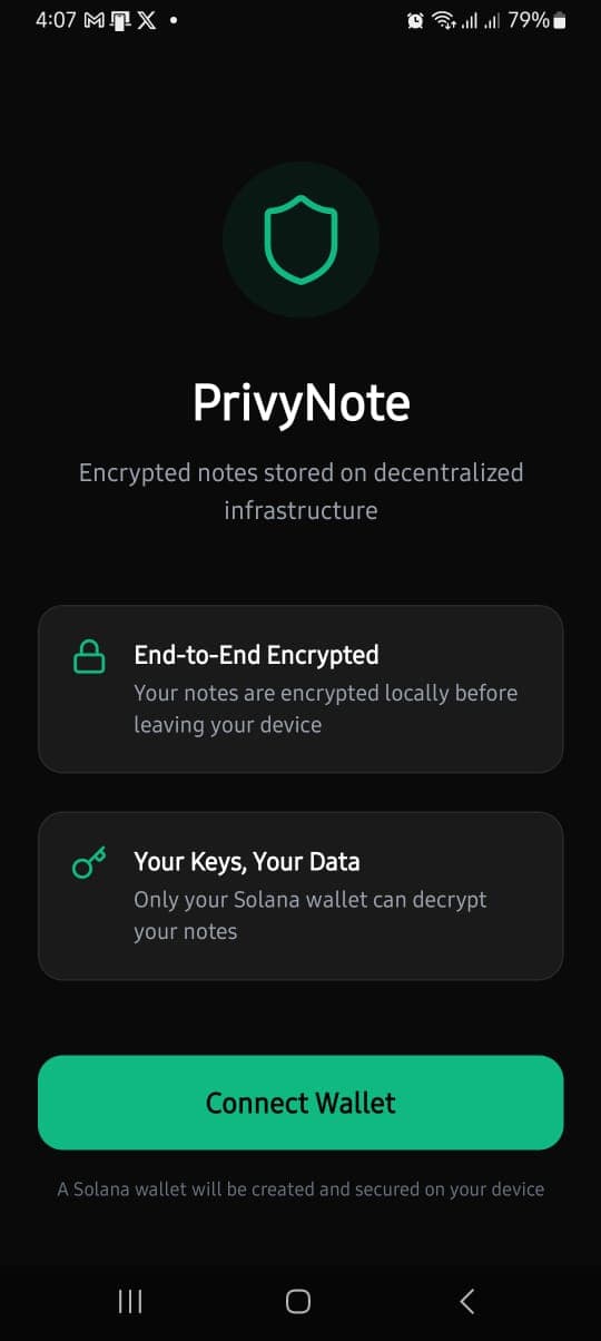 PrivyNote screenshot 2