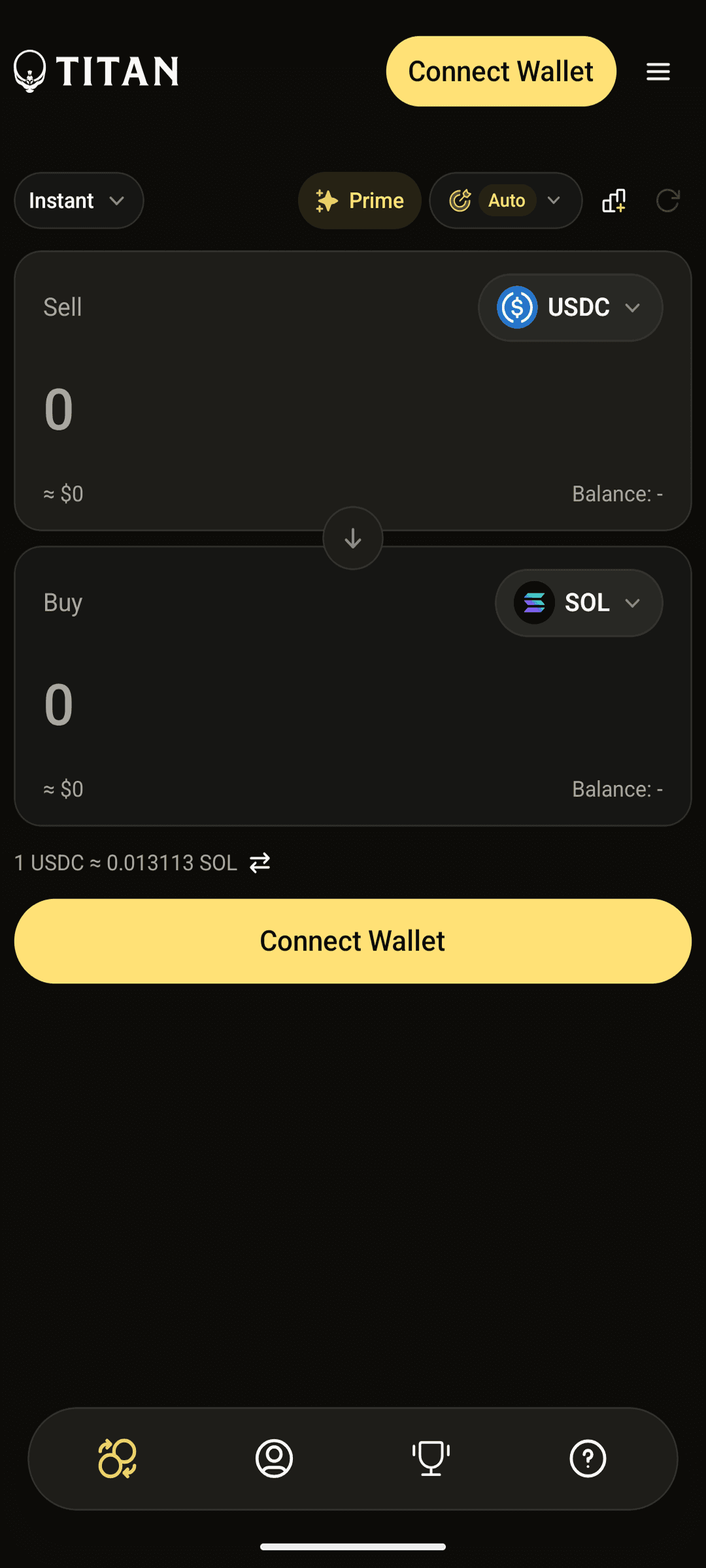 Titan Exchange screenshot 2