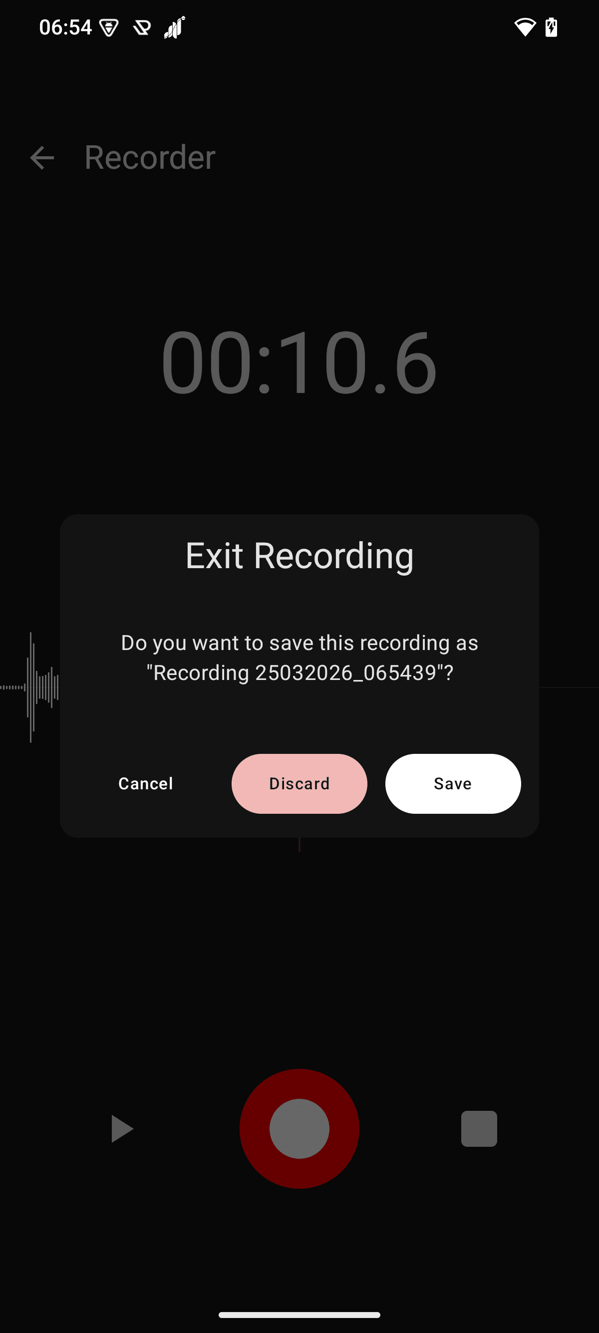 Recorder screenshot 2