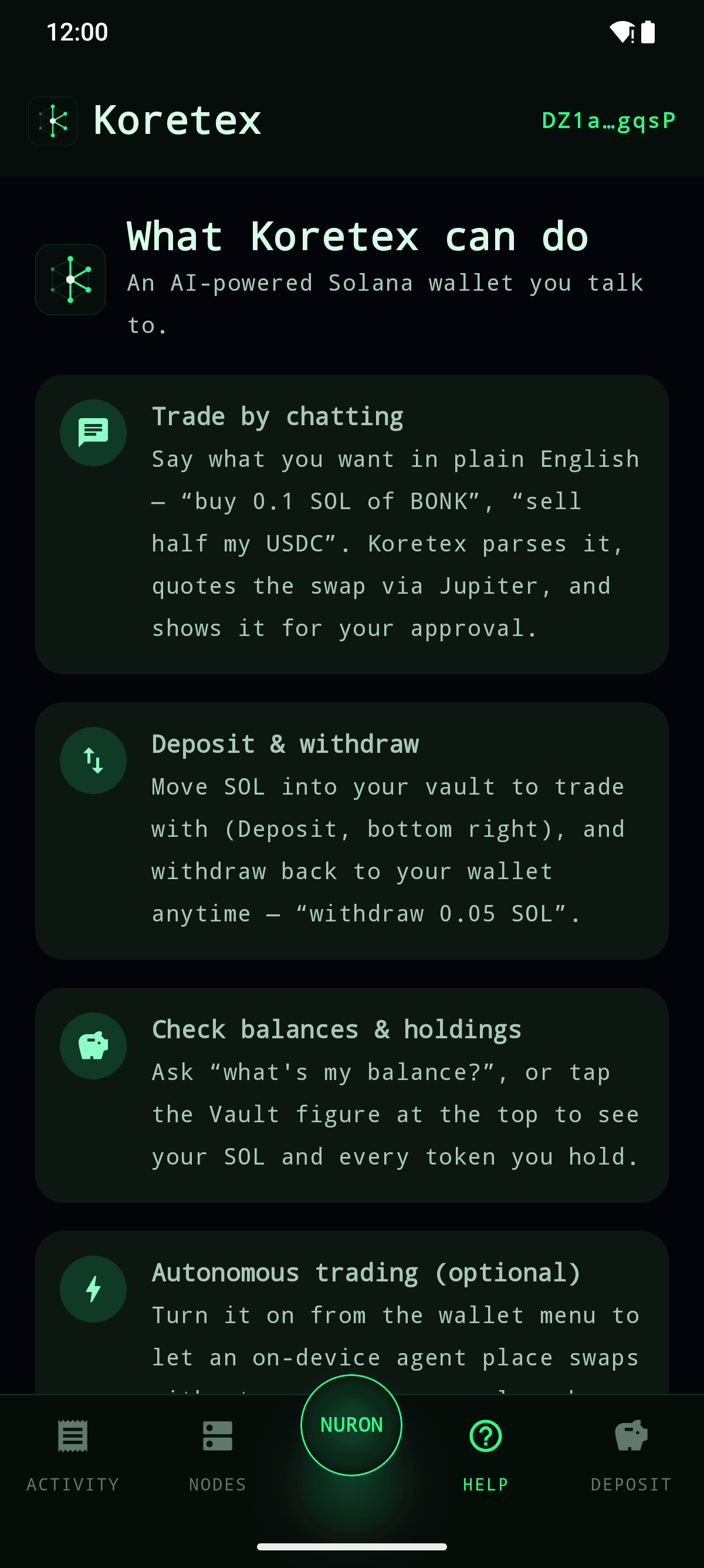 Koretex Agent screenshot 2