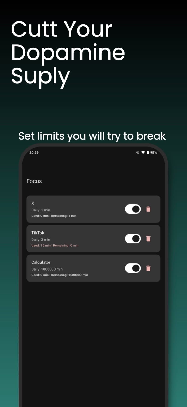 Focus screenshot 2