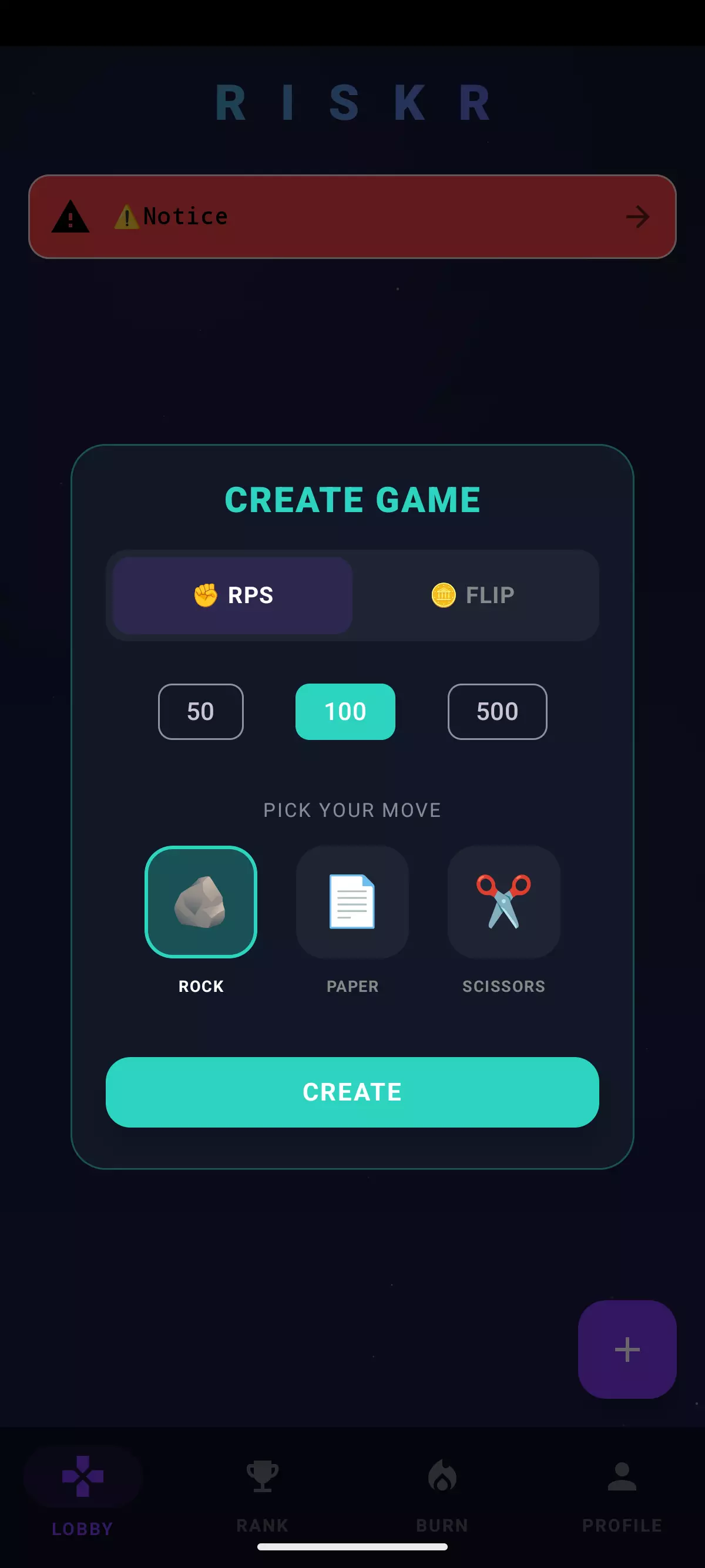 Riskr screenshot 1