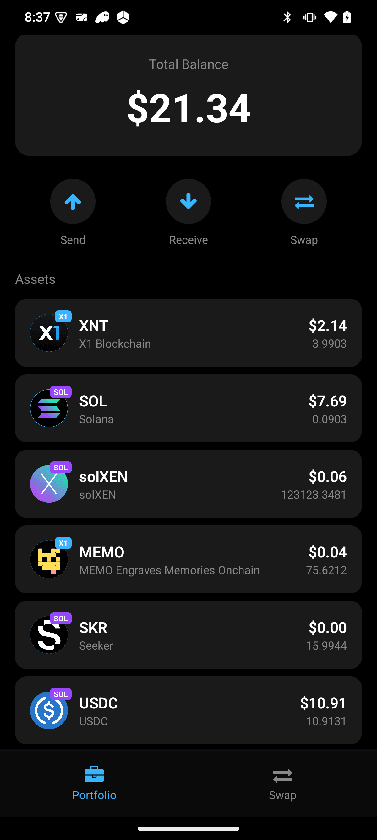 MEMO Wallet screenshot 2