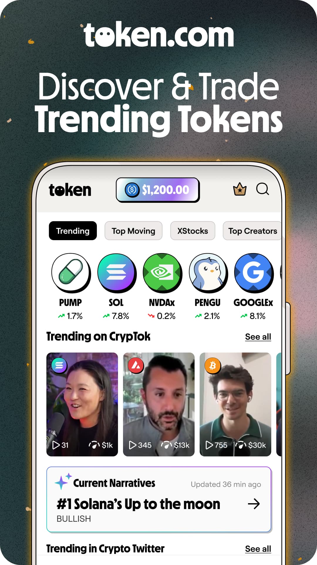 token.com: Social Trading screenshot 1
