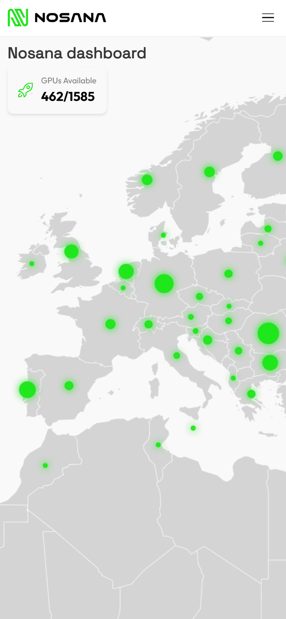 Nosana Dashboard screenshot 1