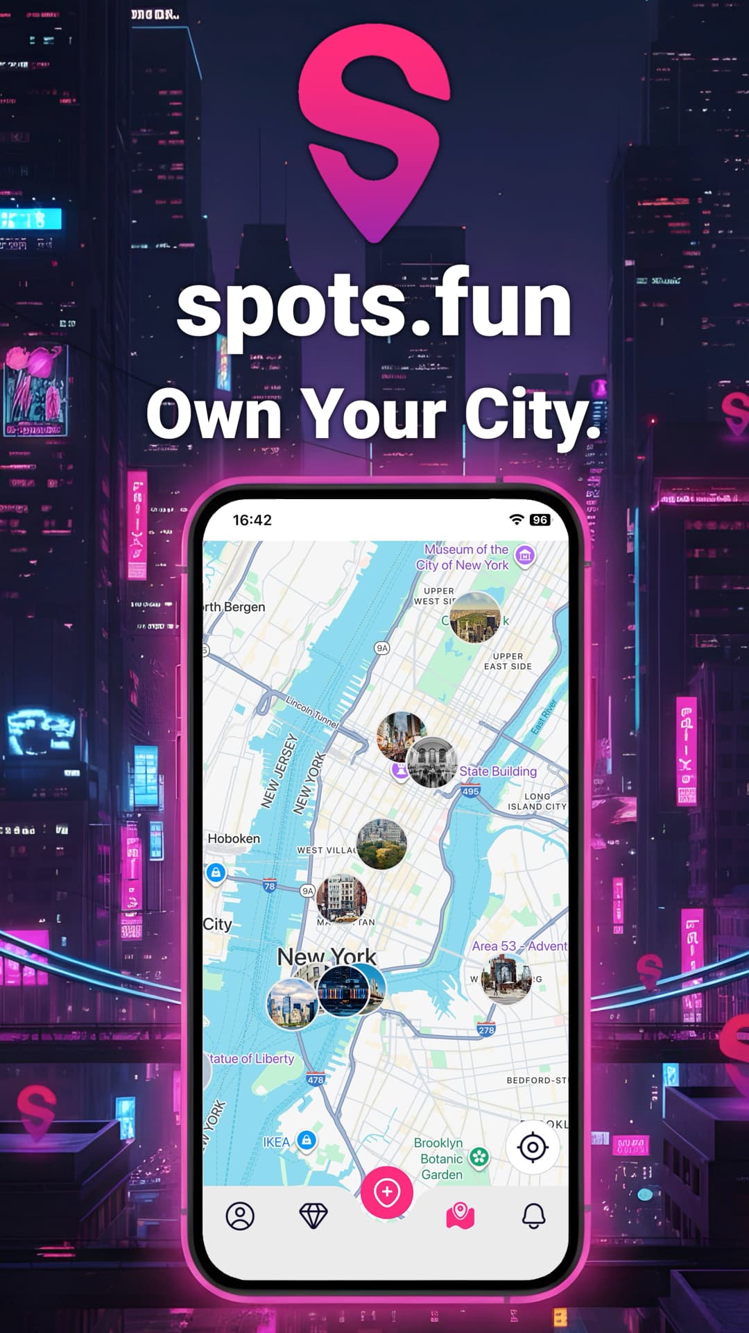 Spots.fun – Own Your City screenshot 1