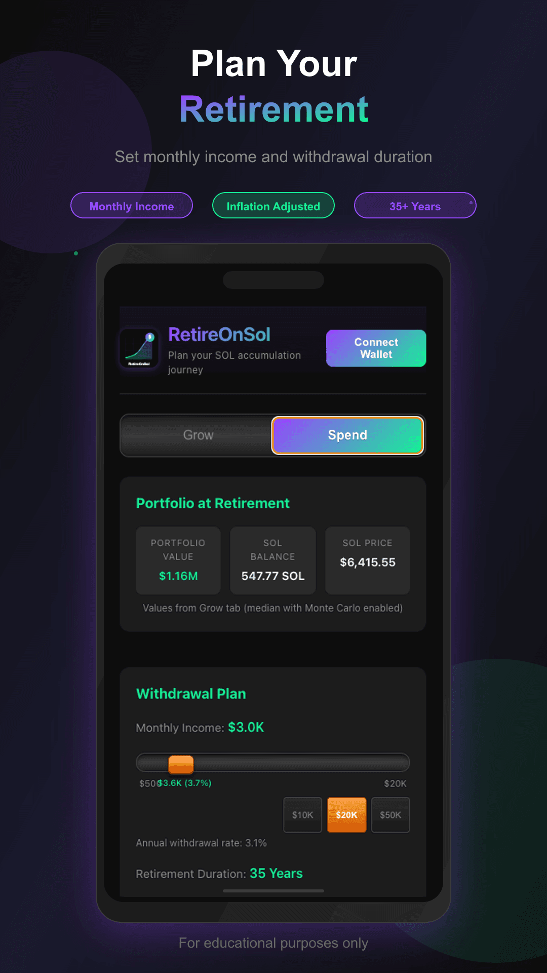 RetireOnSol screenshot 3