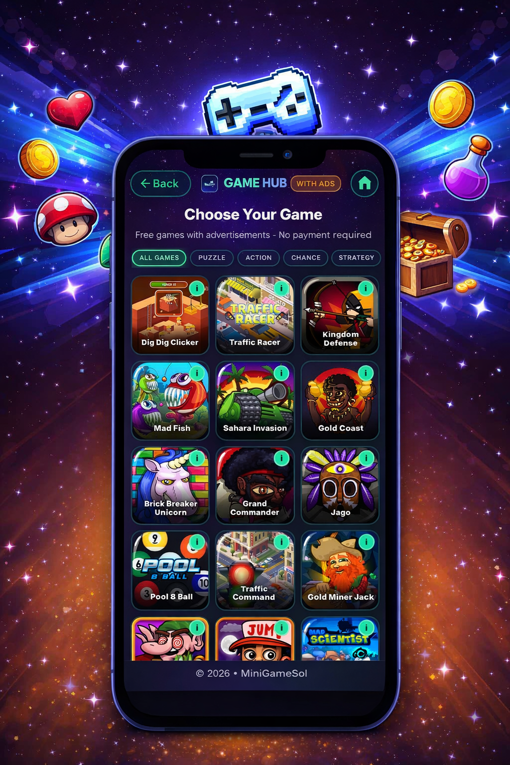 MiniGameSol screenshot 1