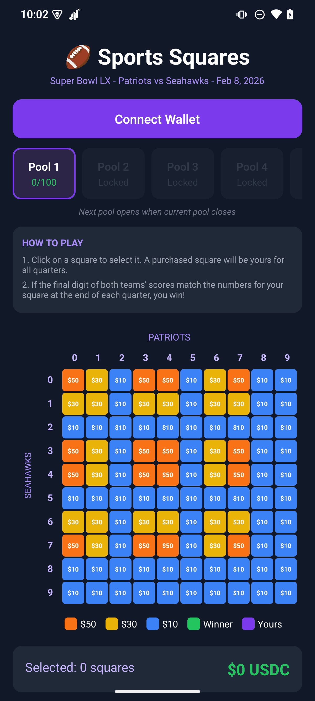 Sports Squares screenshot 1