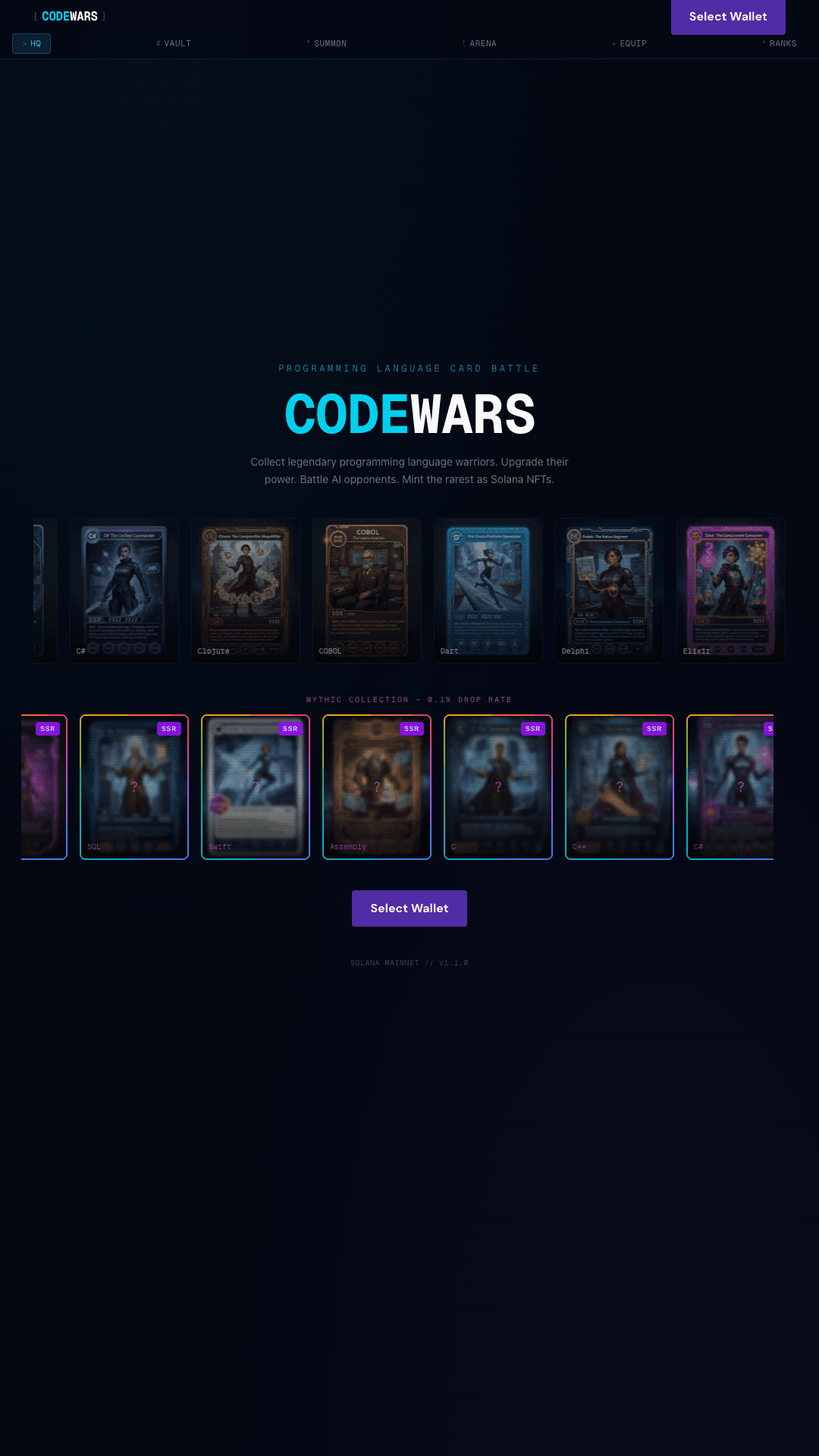 Code Wars - Programming Language Card Battle screenshot 1