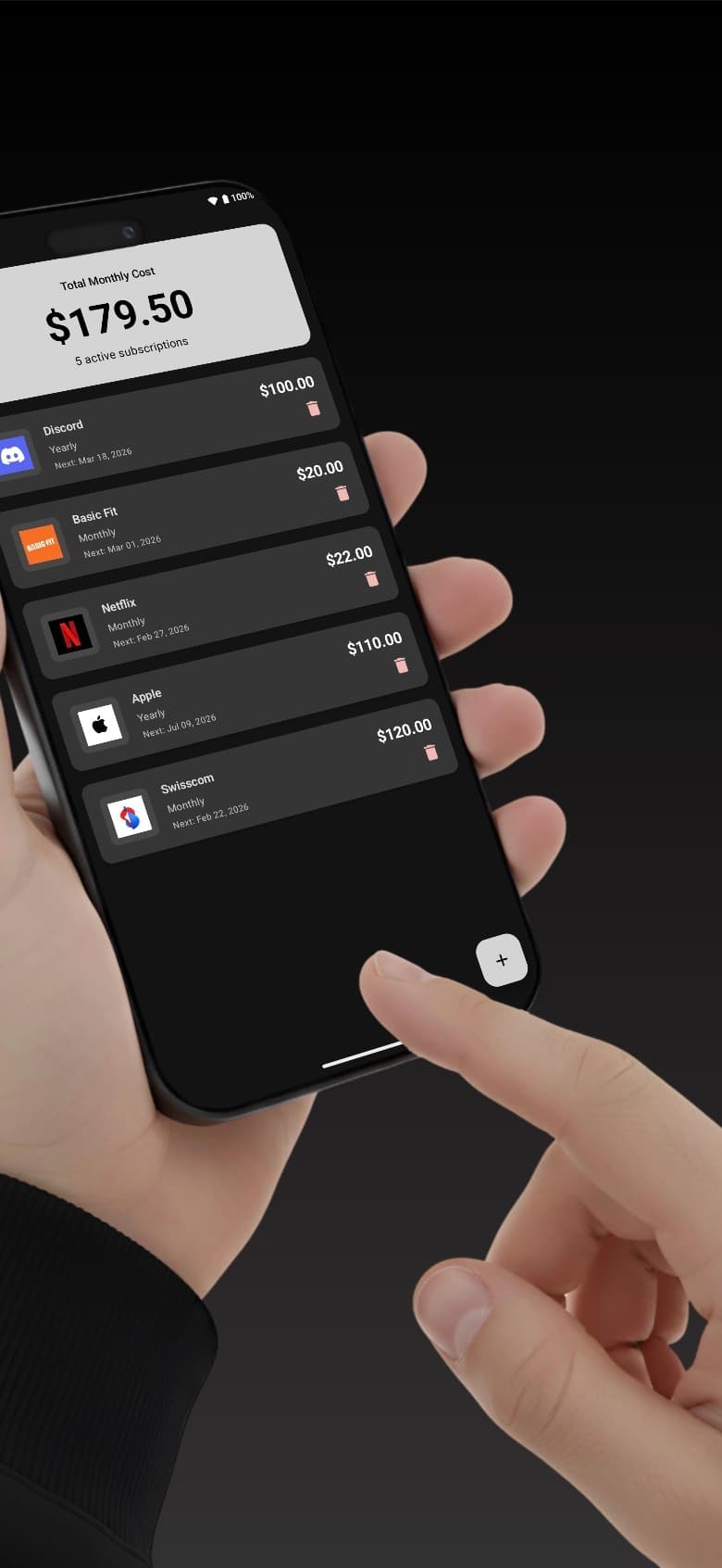 Subscriptions Management screenshot 2