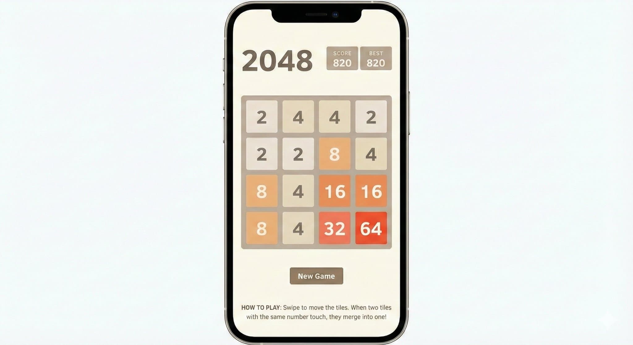 2048 screenshot 1
