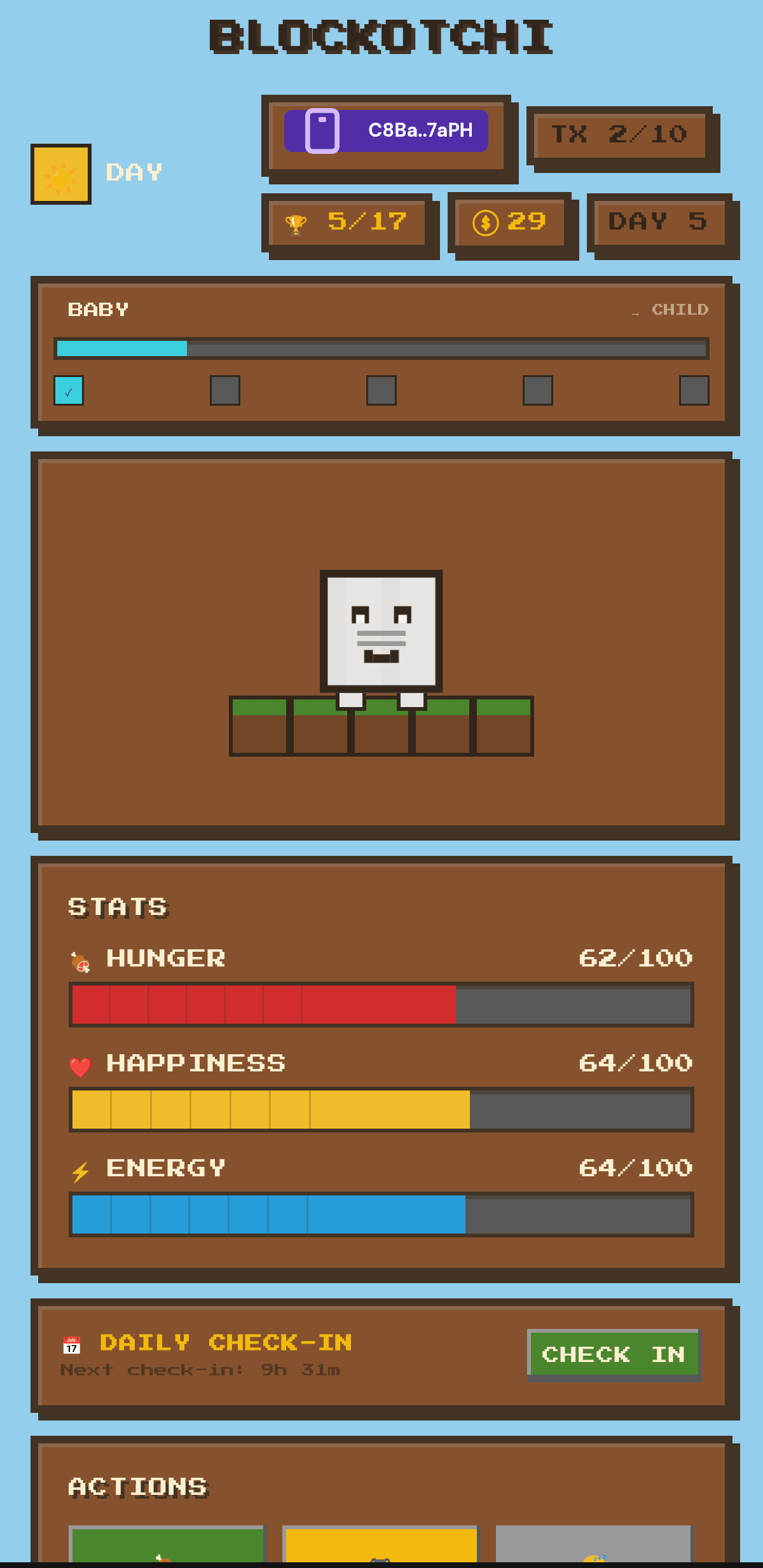 Blockotochi screenshot 1