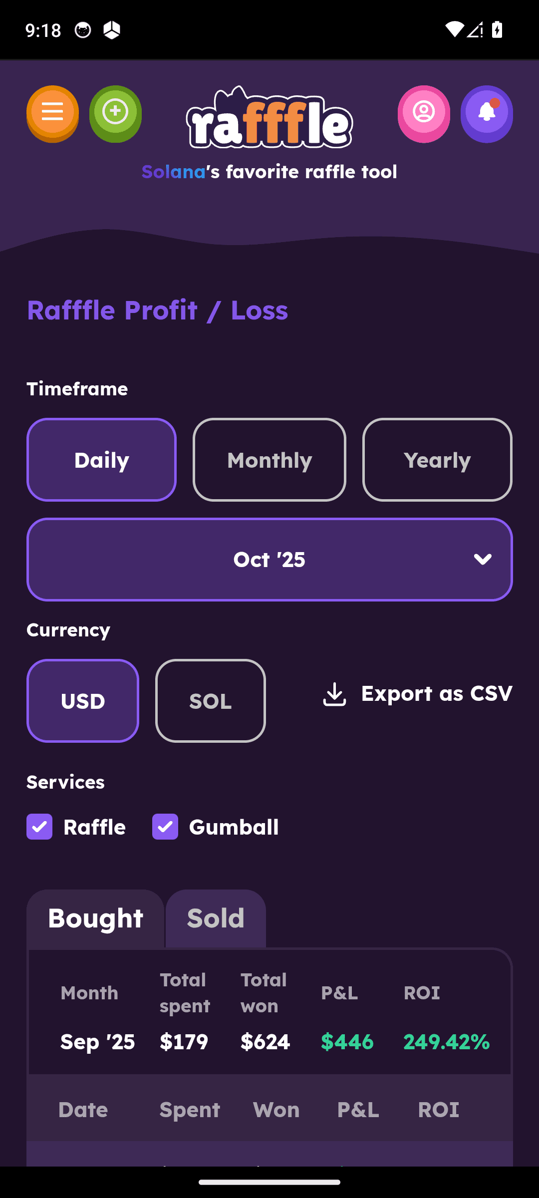 Rafffle screenshot 5
