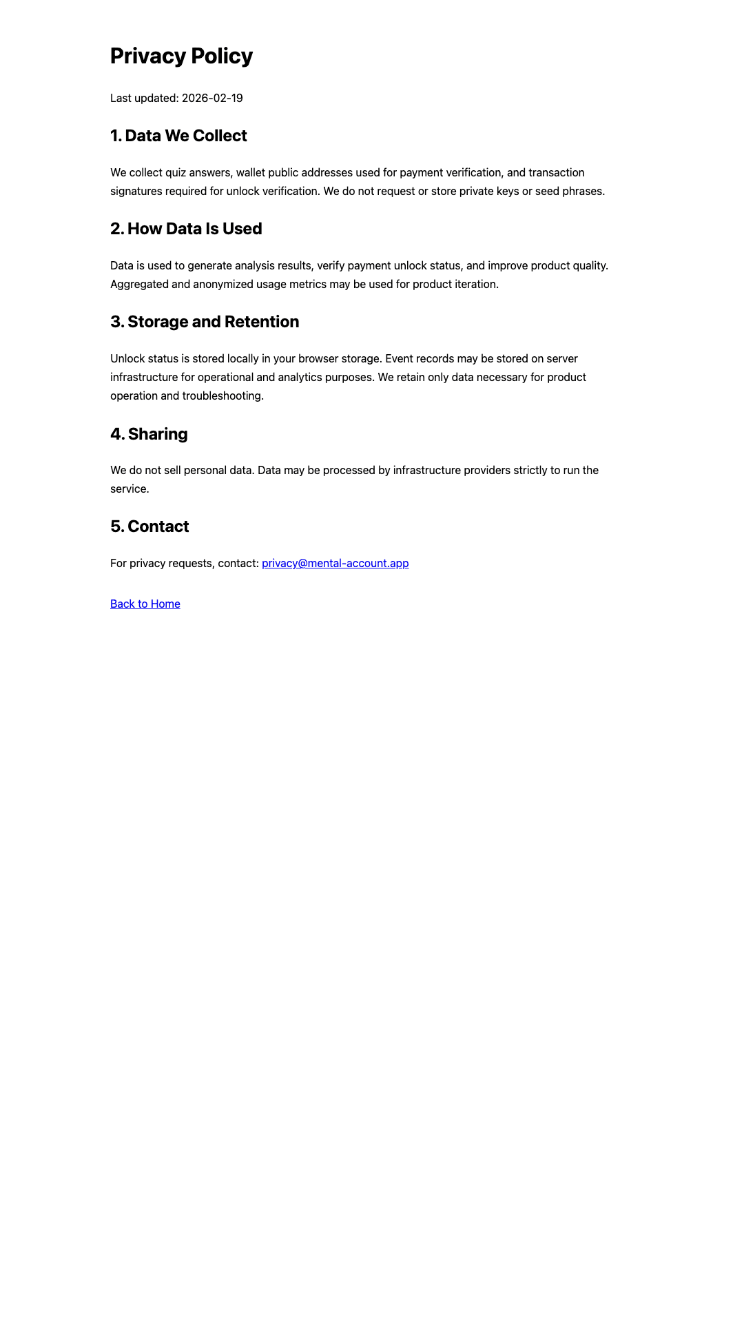 Mental Account screenshot 2