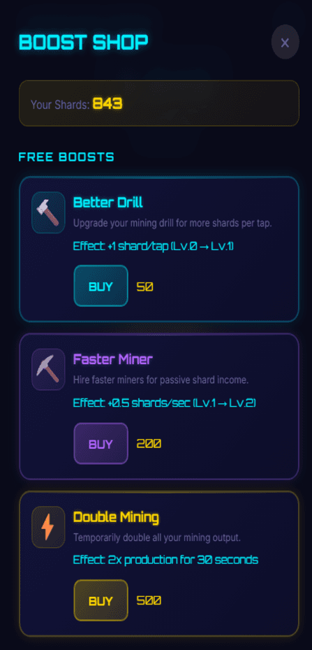 Neonshard screenshot 2