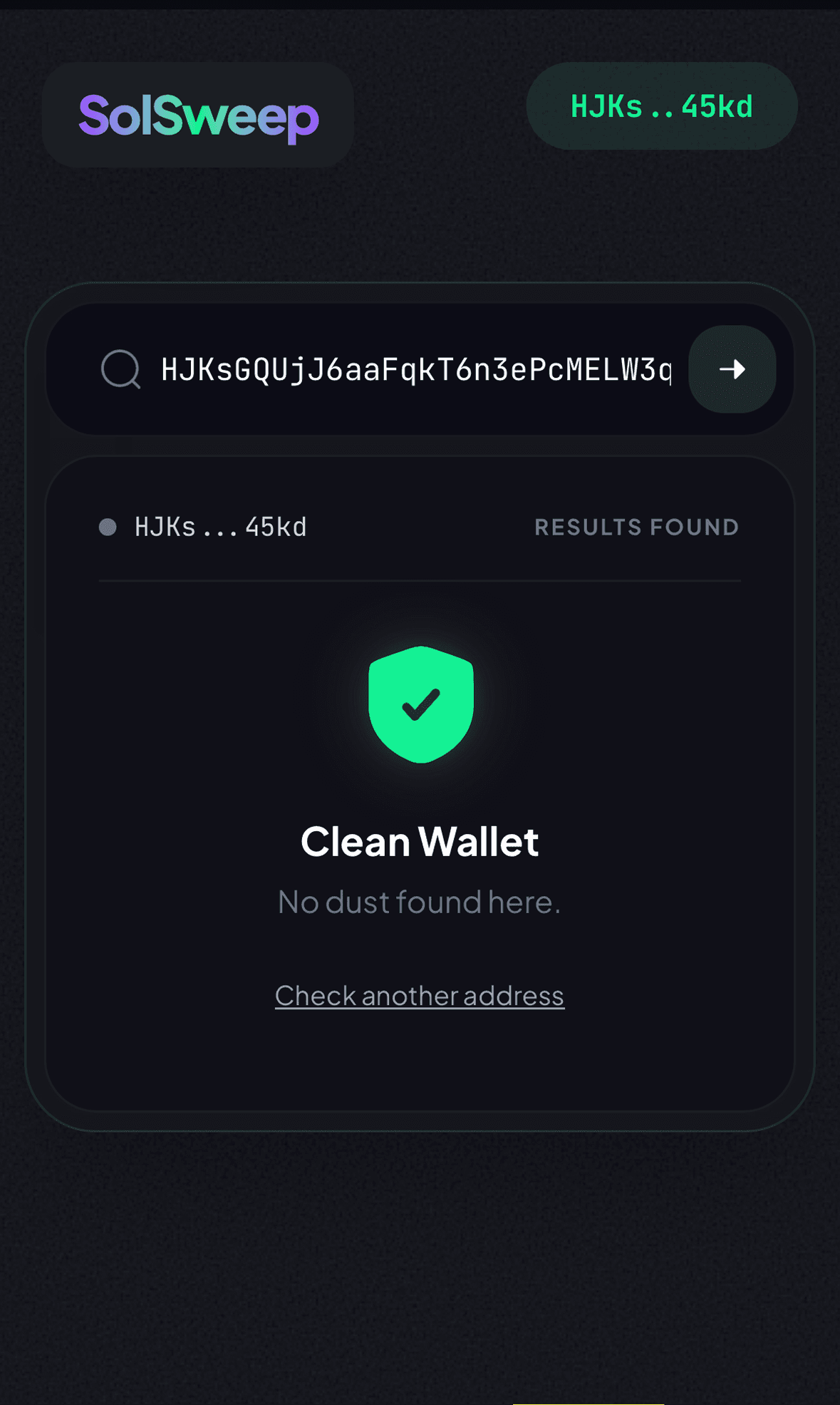 SolSweep screenshot 4