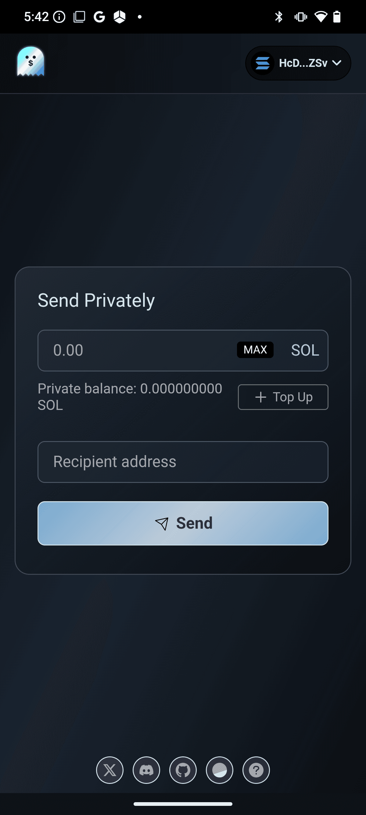 Privacy Cash screenshot 1