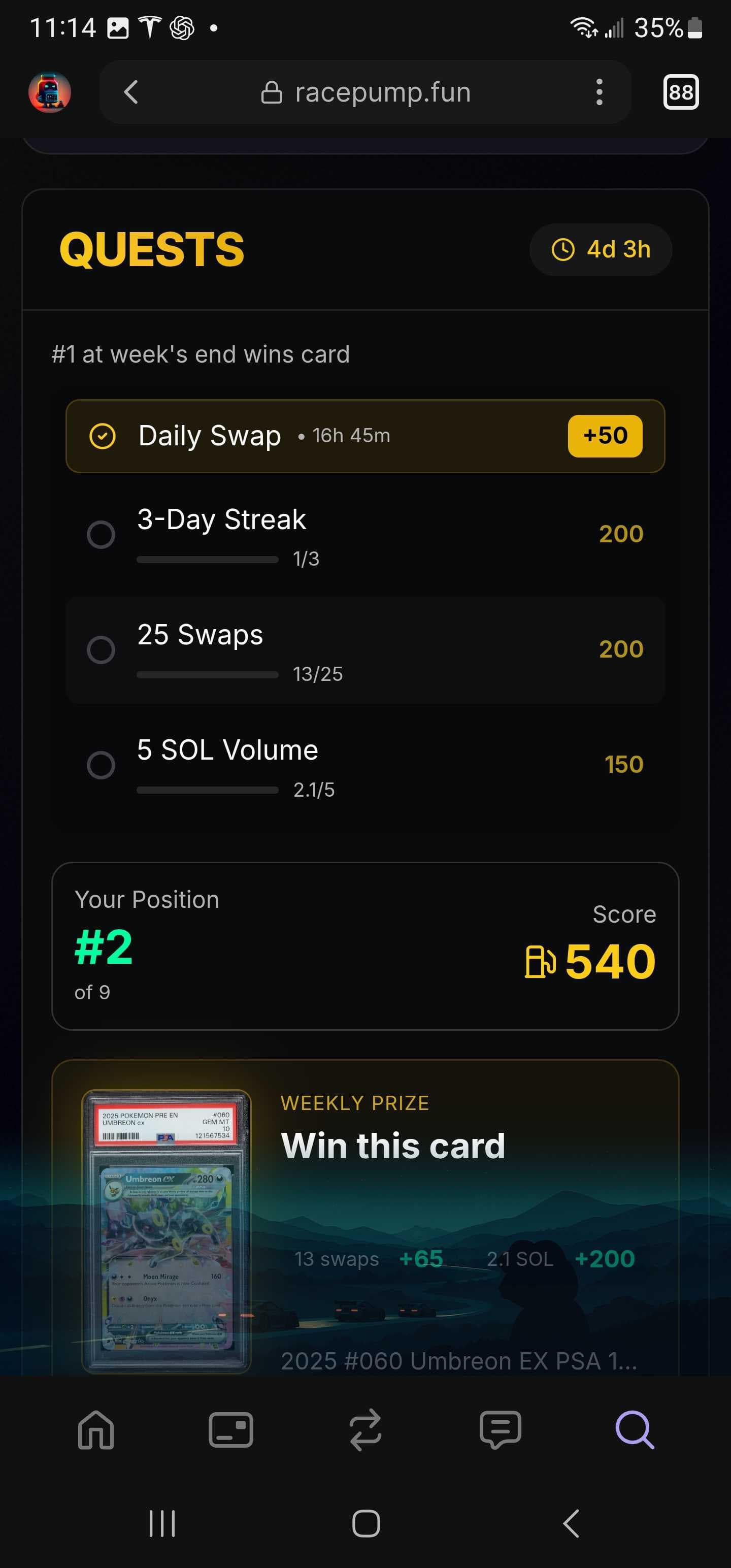 racepump.fun screenshot 2