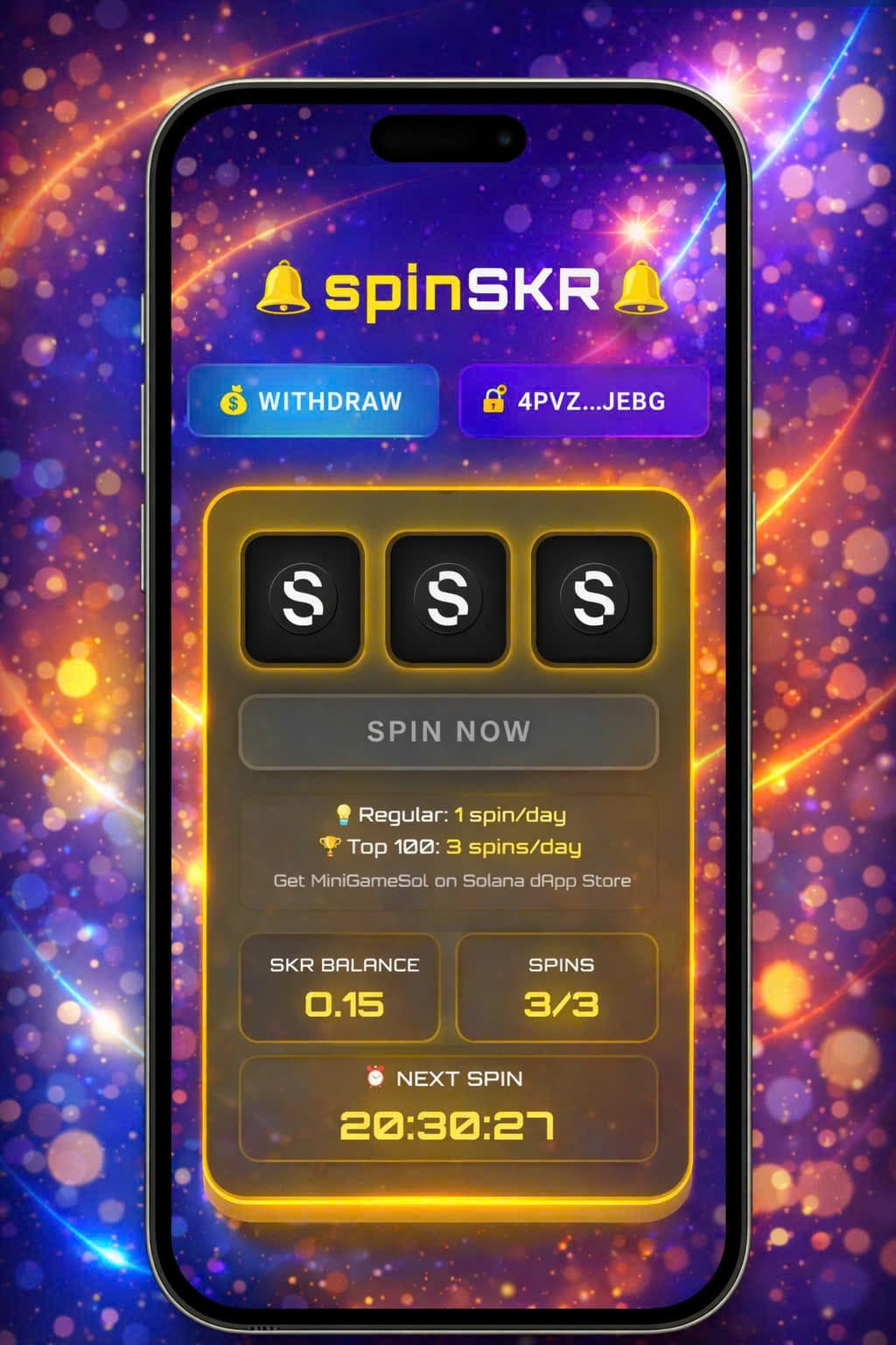 spinSKR screenshot 2