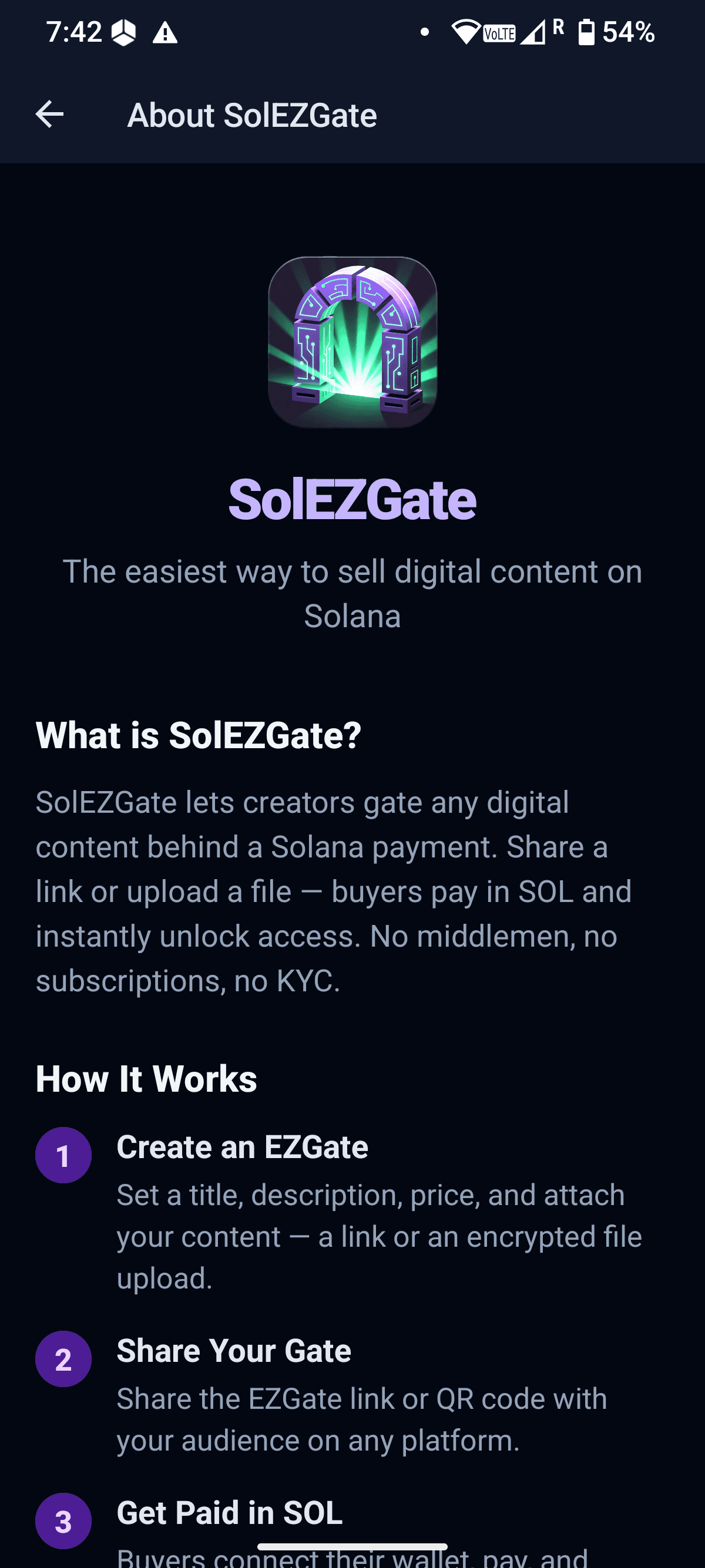 SolEzGate - Easy Gate on Solana screenshot 1