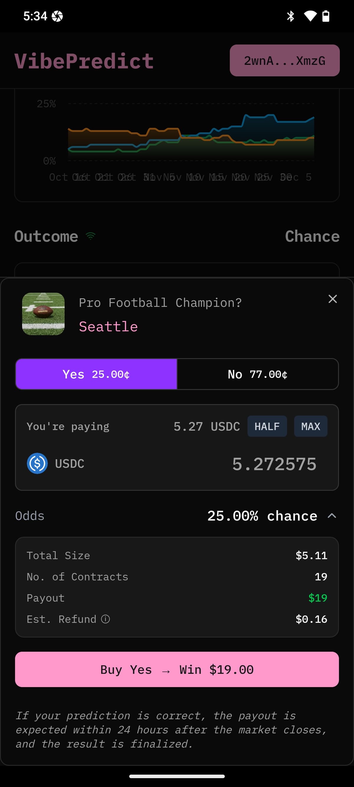 Vibe Predict screenshot 2