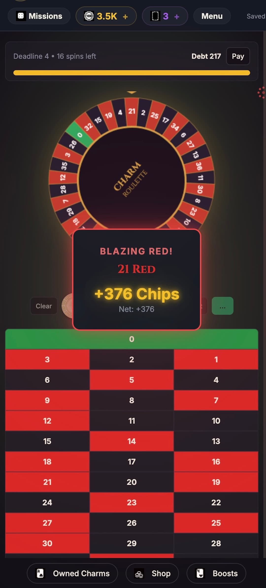 Charm Roulette screenshot 1