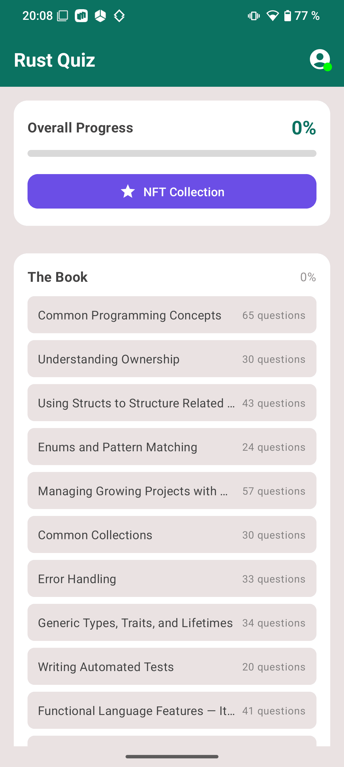 Rust Quiz screenshot 1