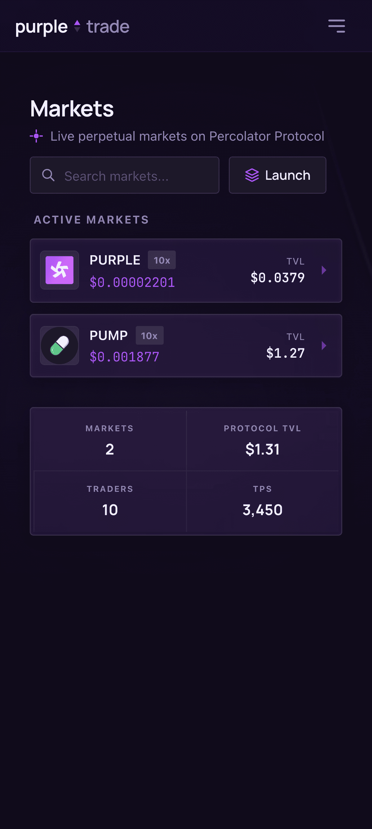 purple.trade screenshot 3