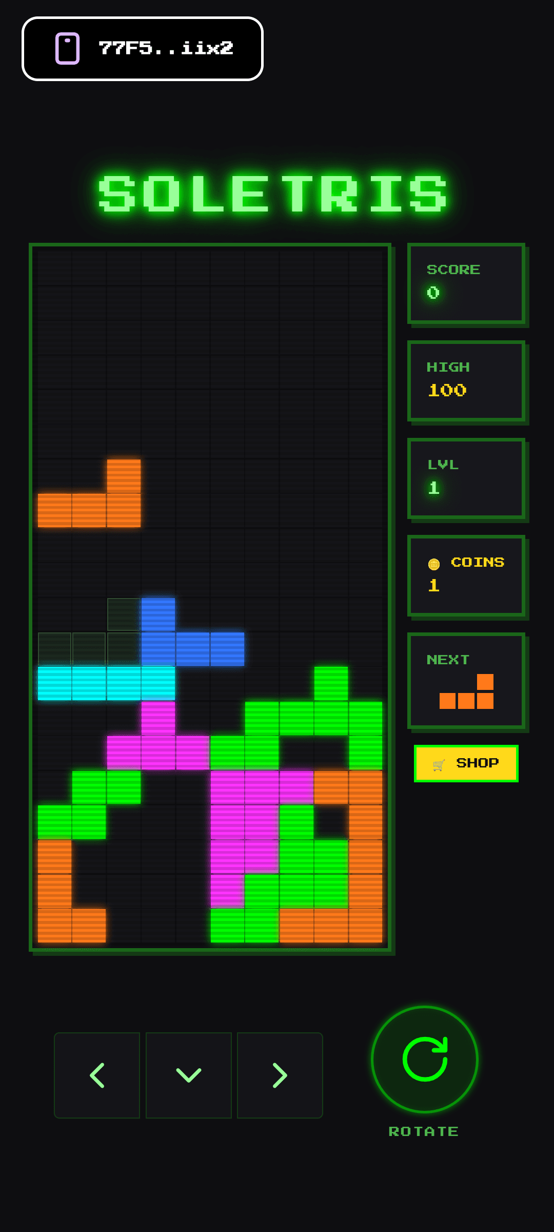 Retro Soletris screenshot 3